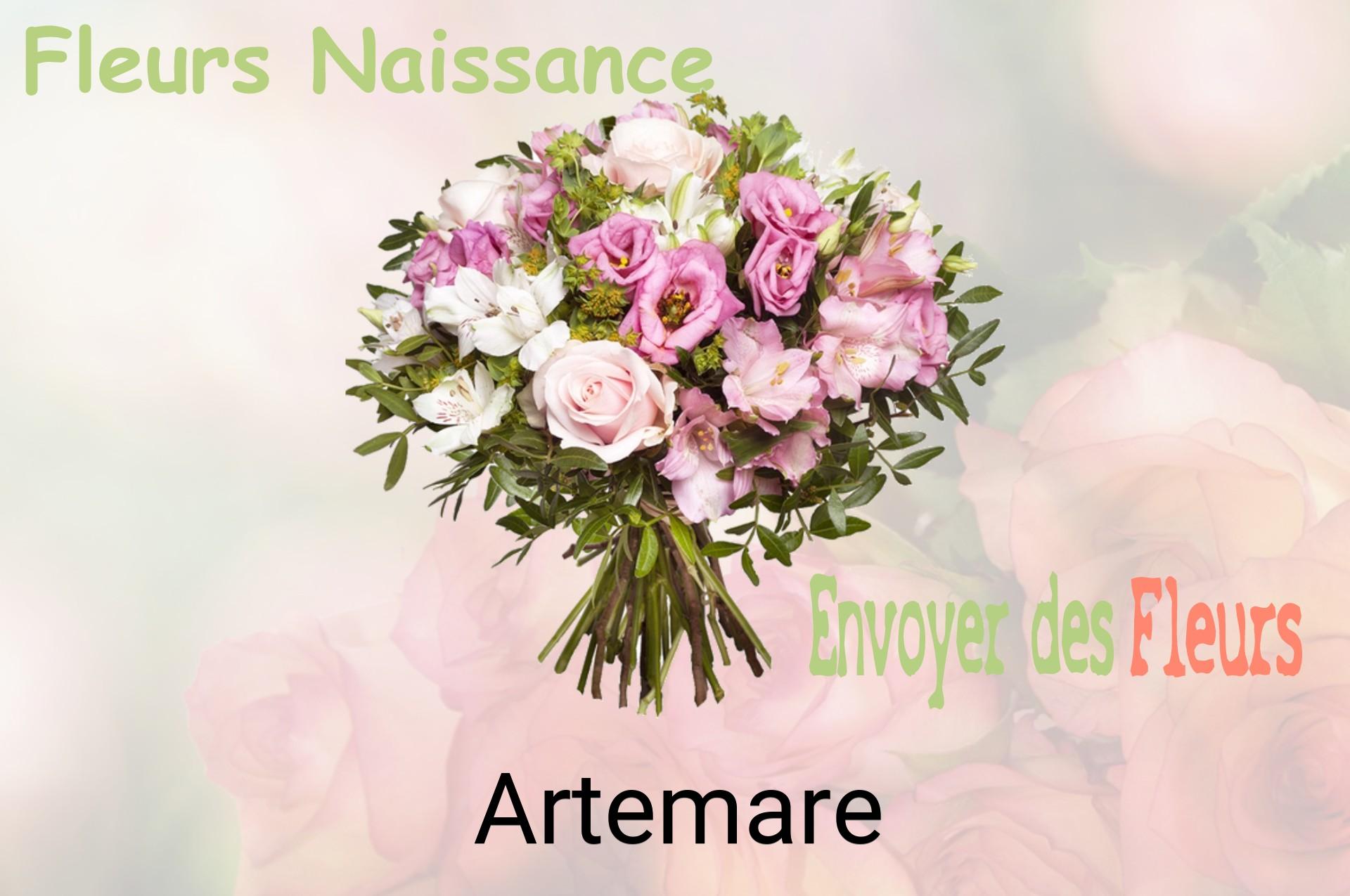 Bouquet de fleurs de naissance livré à Artemare
